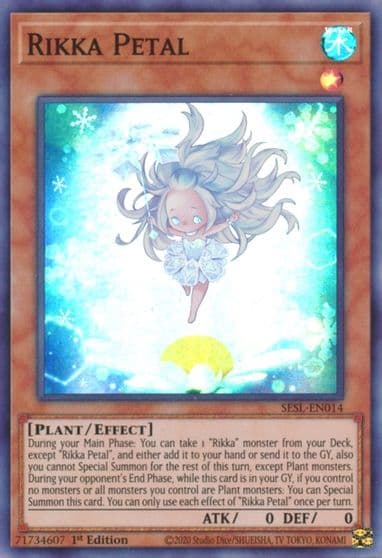 Rikka Petal Secret Slayers Yu-Gi-Oh! card