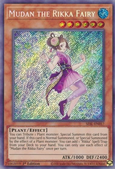Mudan the Rikka Fairy Secret Slayers Yu-Gi-Oh! card