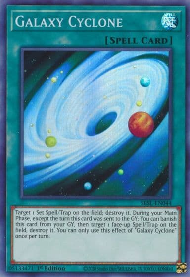 Galaxy Cyclone Secret Slayers Yu-Gi-Oh! card