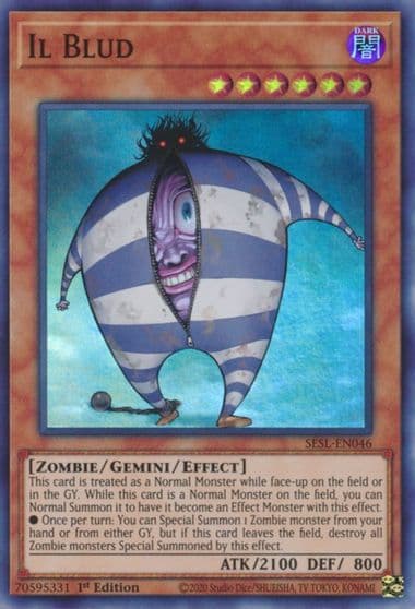 Il Blud Secret Slayers Yu-Gi-Oh! card