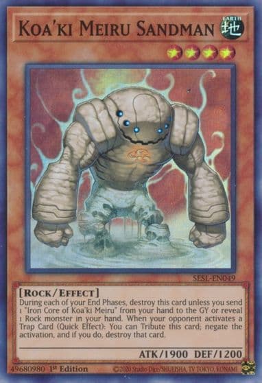Koaki Meiru Sandman Secret Slayers Yu-Gi-Oh! card