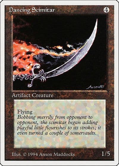 Dancing Scimitar Summer Magic Magic card