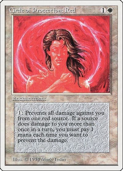 Circle of Protection Red Summer Magic Magic card