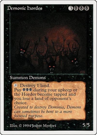 Demonic Hordes Summer Magic Magic card