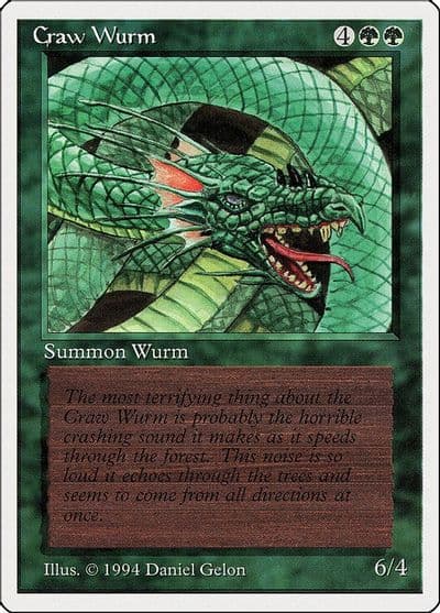 Craw Wurm Summer Magic Magic card