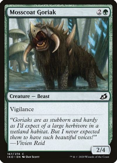 Mosscoat Goriak Ikoria: Lair of Behemoths Magic card