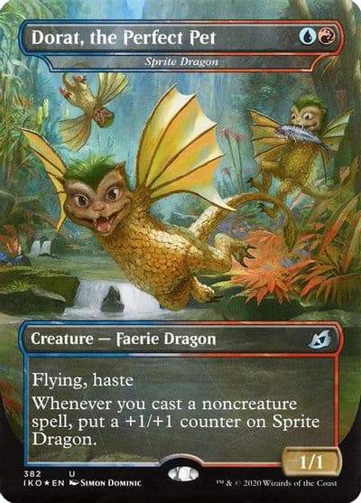 Dorat the Perfect Pet Sprite Dragon Ikoria: Lair of Behemoths Magic card