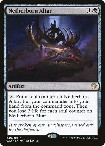 Netherborn Altar Commander 2020 Magic card