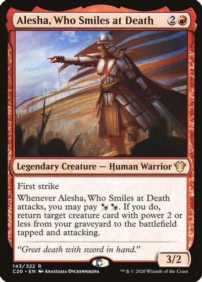 Alesha Who Smiles at Death Commander 2020 Magic card