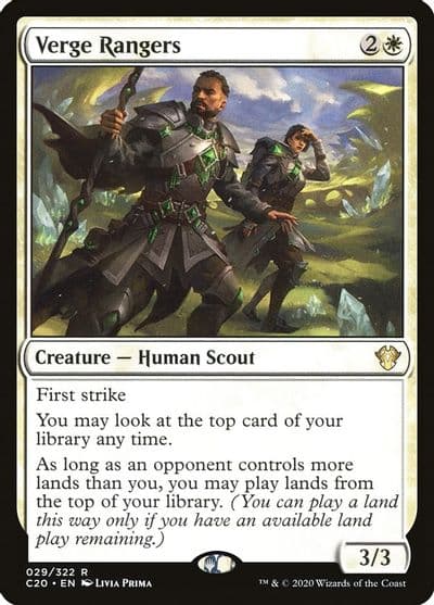 Verge Rangers Commander 2020 Magic card