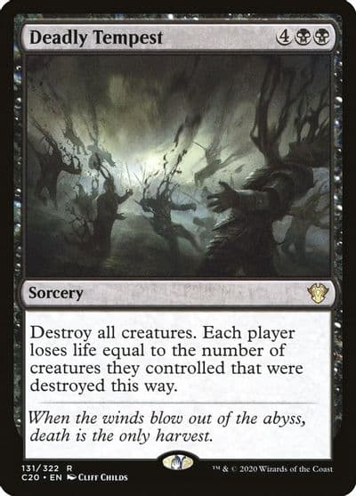 Deadly Tempest Commander 2020 Magic card