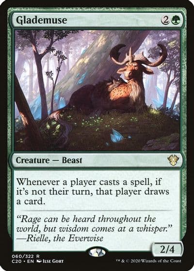Glademuse Commander 2020 Magic card