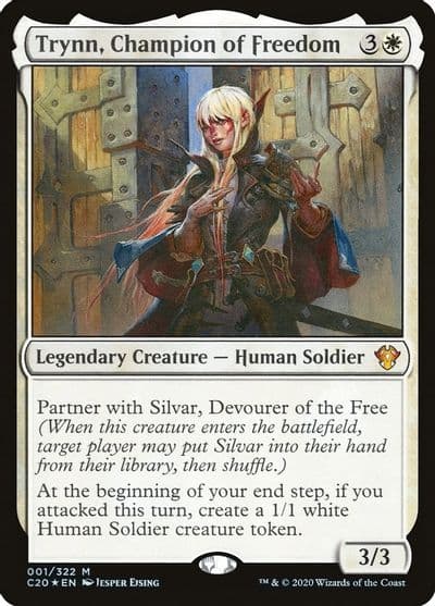 Trynn Champion of Freedom Commander 2020 Magic card