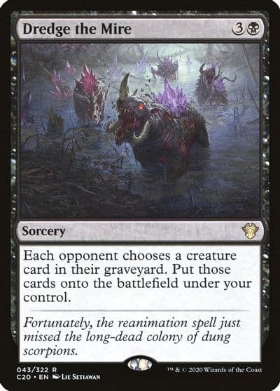 Dredge the Mire Commander 2020 Magic card