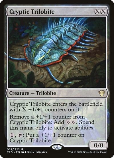 Cryptic Trilobite Commander 2020 Magic card