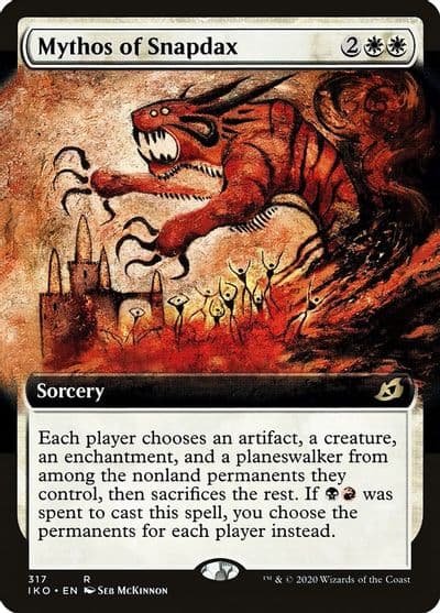 Mythos of Snapdax Extended Art Ikoria: Lair of Behemoths Magic card