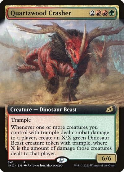 Quartzwood Crasher Extended Art Ikoria: Lair of Behemoths Magic card