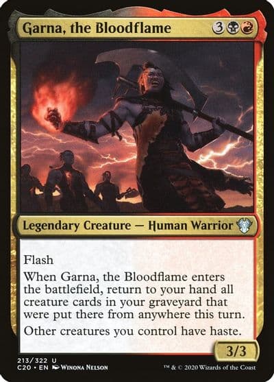Garna the Bloodflame Commander 2020 Magic card