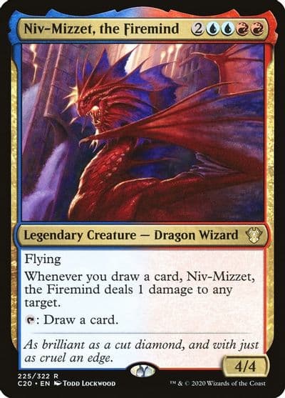 Niv Mizzet the Firemind Commander 2020 Magic card