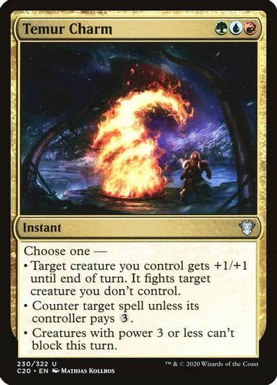 Temur Charm Commander 2020 Magic card