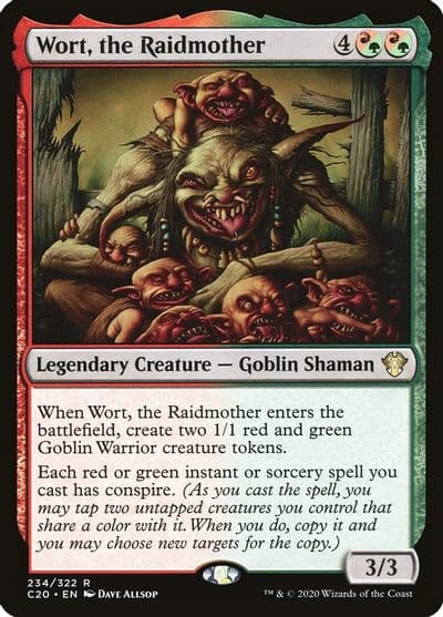 Wort the Raidmother Commander 2020 Magic card