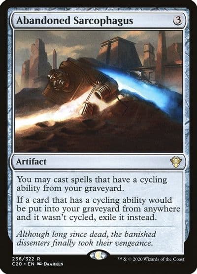 Abandoned Sarcophagus Commander 2020 Magic card