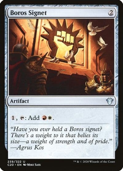 Boros Signet Commander 2020 Magic card
