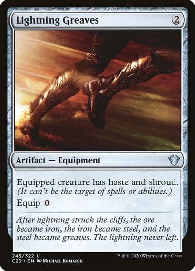 Lightning Greaves Commander 2020 Magic card