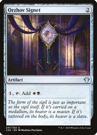 Orzhov Signet Commander 2020 Magic card