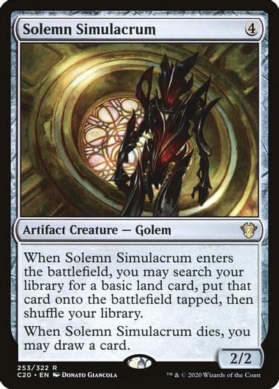Solemn Simulacrum Commander 2020 Magic card