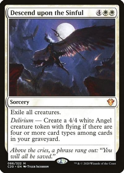 Descend upon the Sinful Commander 2020 Magic card