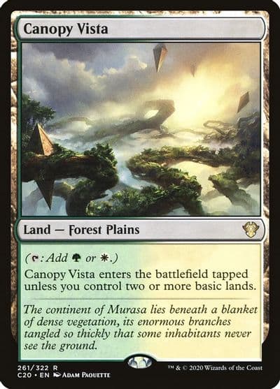 Canopy Vista Commander 2020 Magic card