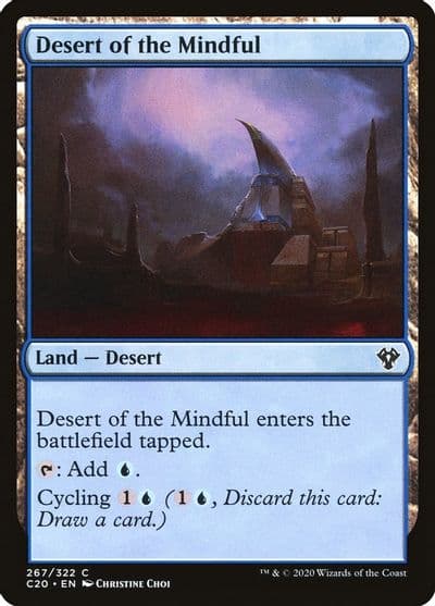 Desert of the Mindful Commander 2020 Magic card