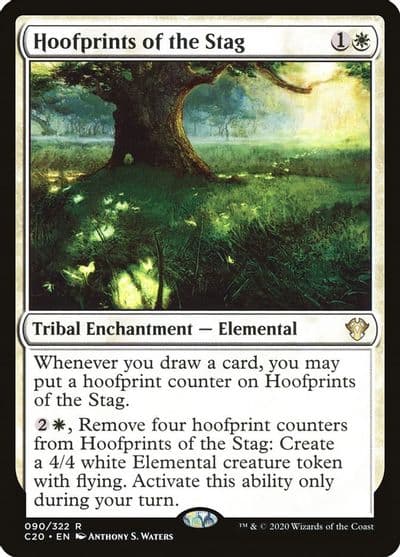 Hoofprints of the Stag Commander 2020 Magic card