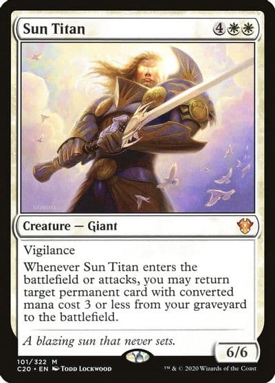 Sun Titan Commander 2020 Magic card