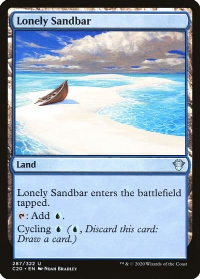 Lonely Sandbar Commander 2020 Magic card