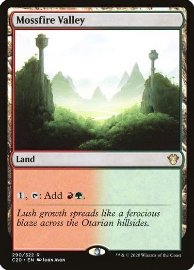 Mossfire Valley Commander 2020 Magic card