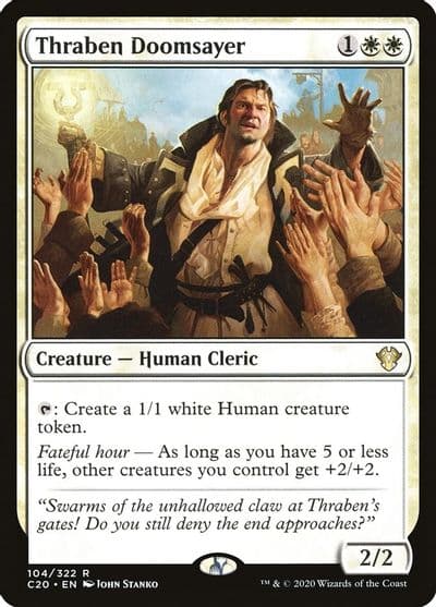 Thraben Doomsayer Commander 2020 Magic card
