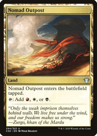 Nomad Outpost Commander 2020 Magic card