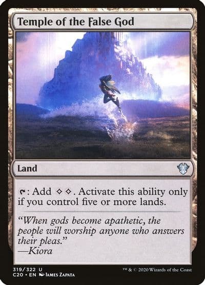 Temple of the False God Commander 2020 Magic card