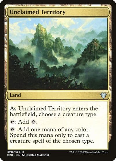 Unclaimed Territory Commander 2020 Magic card