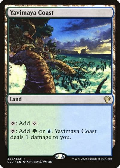 Yavimaya Coast Commander 2020 Magic card