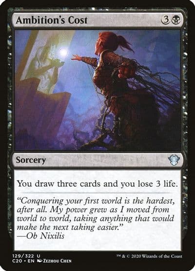 Ambitions Cost Commander 2020 Magic card