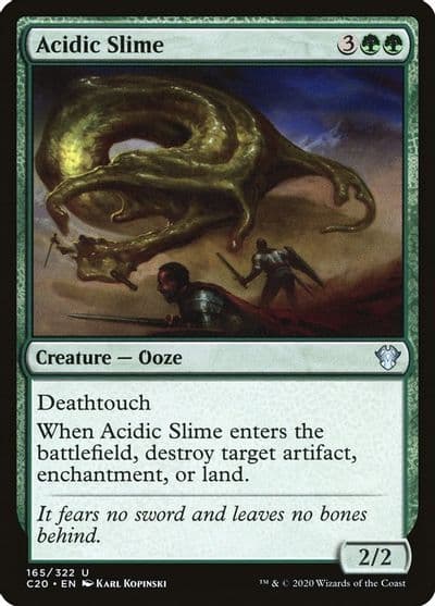 Acidic Slime Commander 2020 Magic card