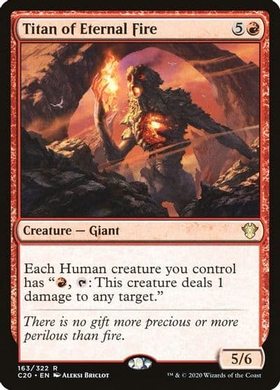 Titan of Eternal Fire Commander 2020 Magic card