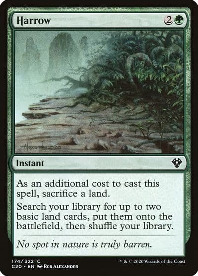 Harrow Commander 2020 Magic card