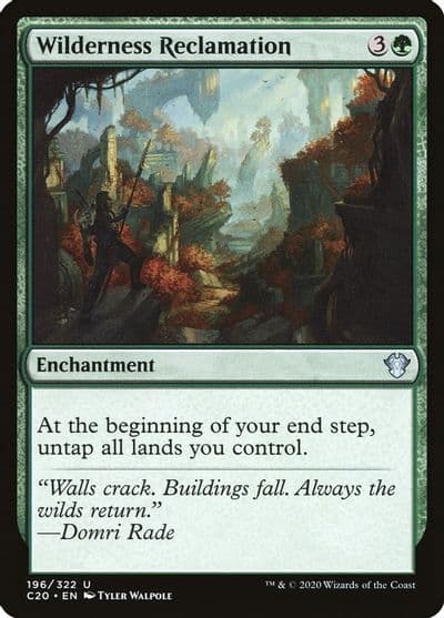 Wilderness Reclamation Commander 2020 Magic card