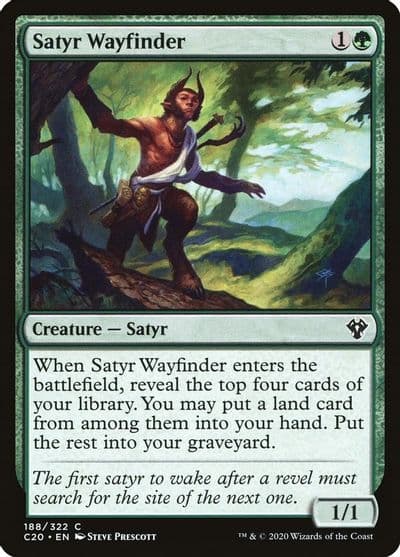 Satyr Wayfinder Commander 2020 Magic card