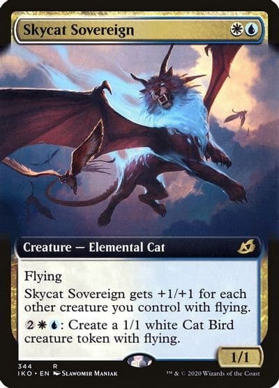 Skycat Sovereign Extended Art Ikoria: Lair of Behemoths Magic card