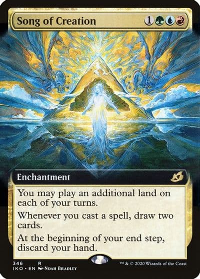 Song of Creation Extended Art Ikoria: Lair of Behemoths Magic card